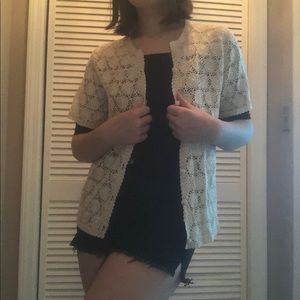 Vintage crochet sweater